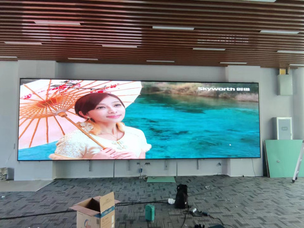 江海P1.53led小间距屏安装案例